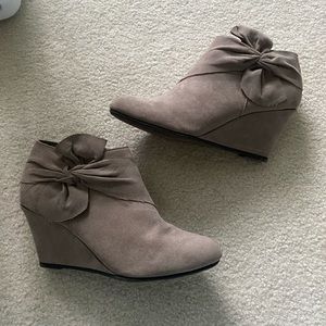 Suede booties